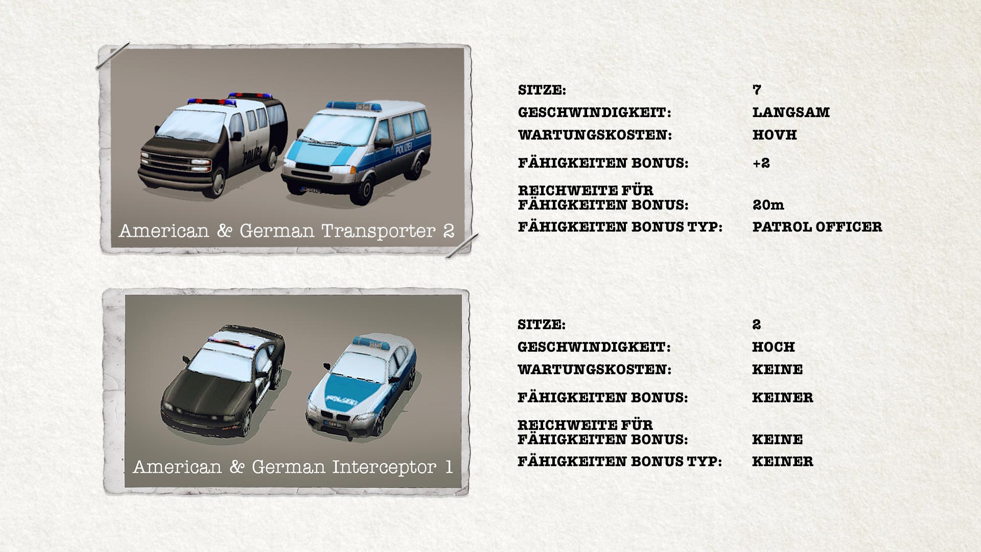 POLICE TACTICS: IMPERIO - Vehicles
