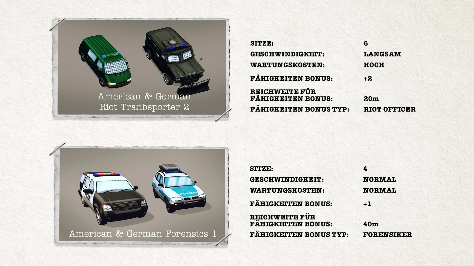 POLICE TACTICS: IMPERIO - Vehicles